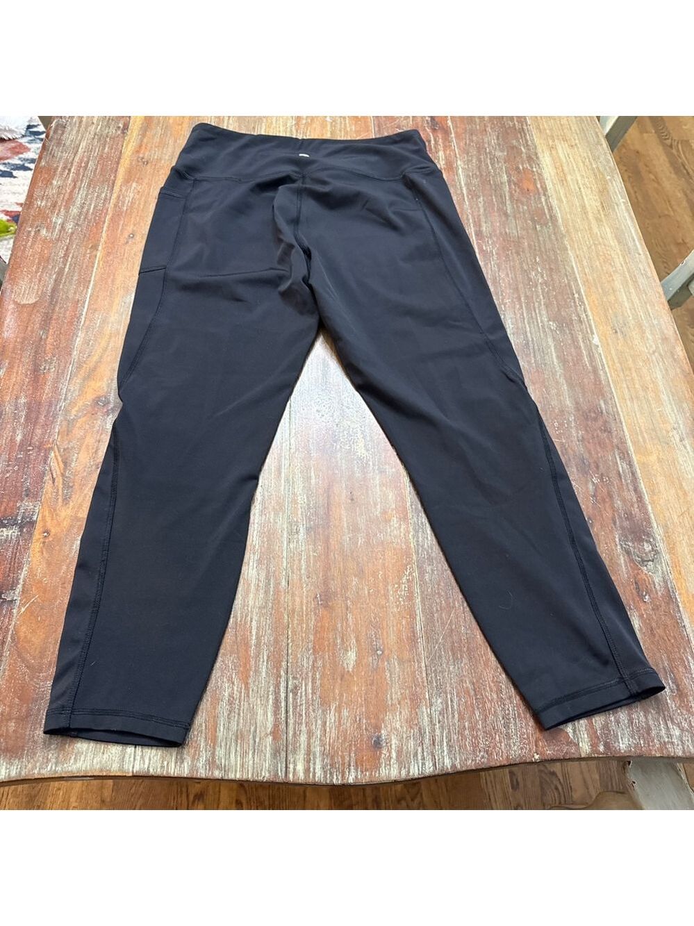 Gottex Black Leggings with Side Pocket XL Athletic Workout - Picture 10 of 11
